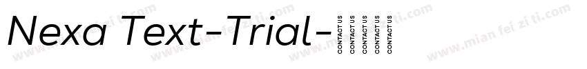 Nexa Text-Trial字体转换